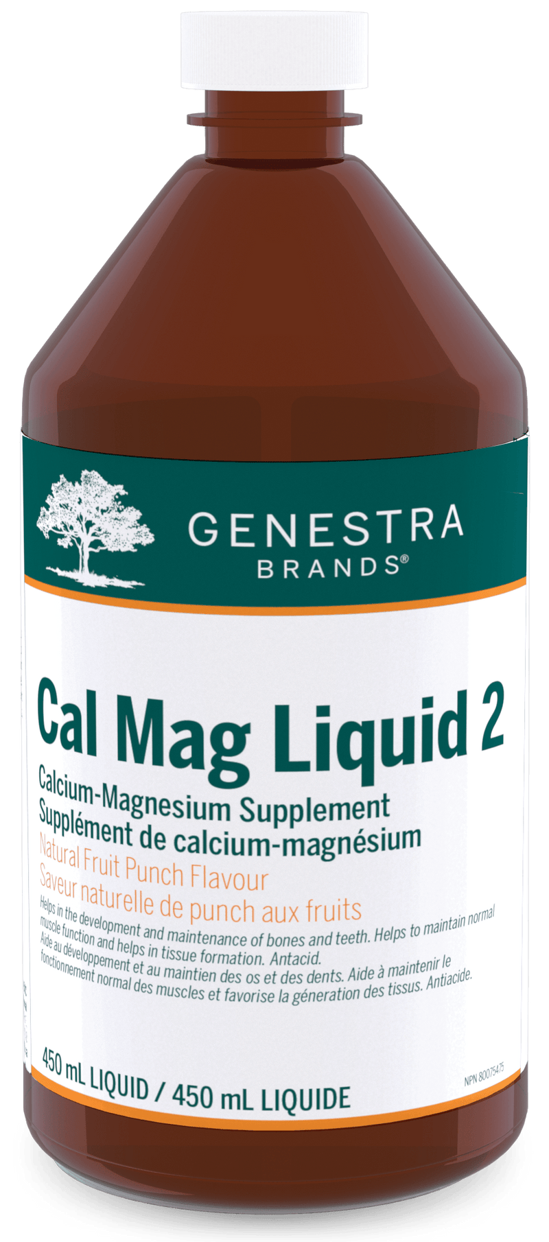 Genestra Cal Mag Liquid 2 Fruit Punch 450mL - Five Natural