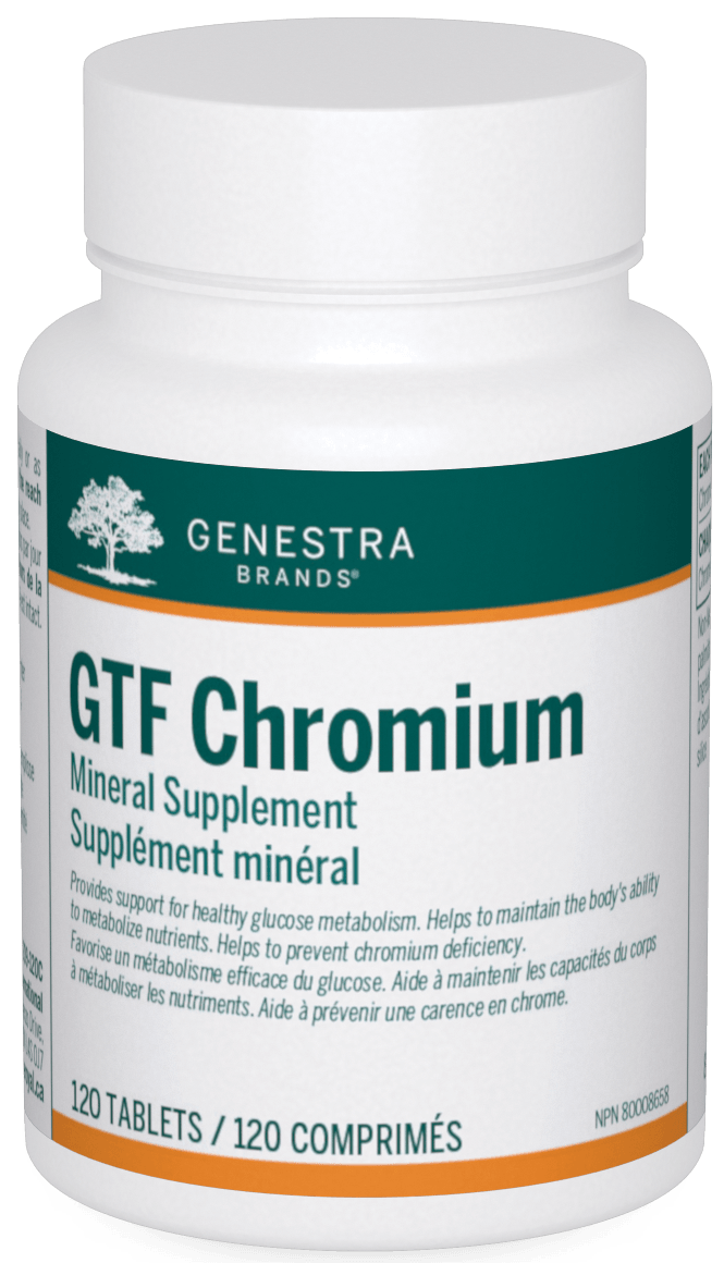 Genestra GTF Chromium 120 Tablets - Five Natural