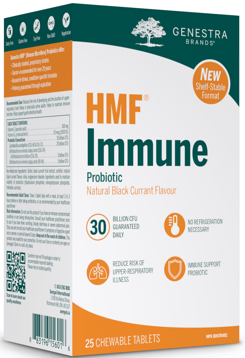 Genestra HMF Intensive Shelf Stable 25 Veg Capsules - Five Natural