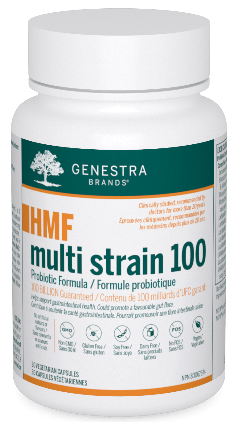 Genestra HMF Multi Strain 100 30 Veg Capsules - Five Natural