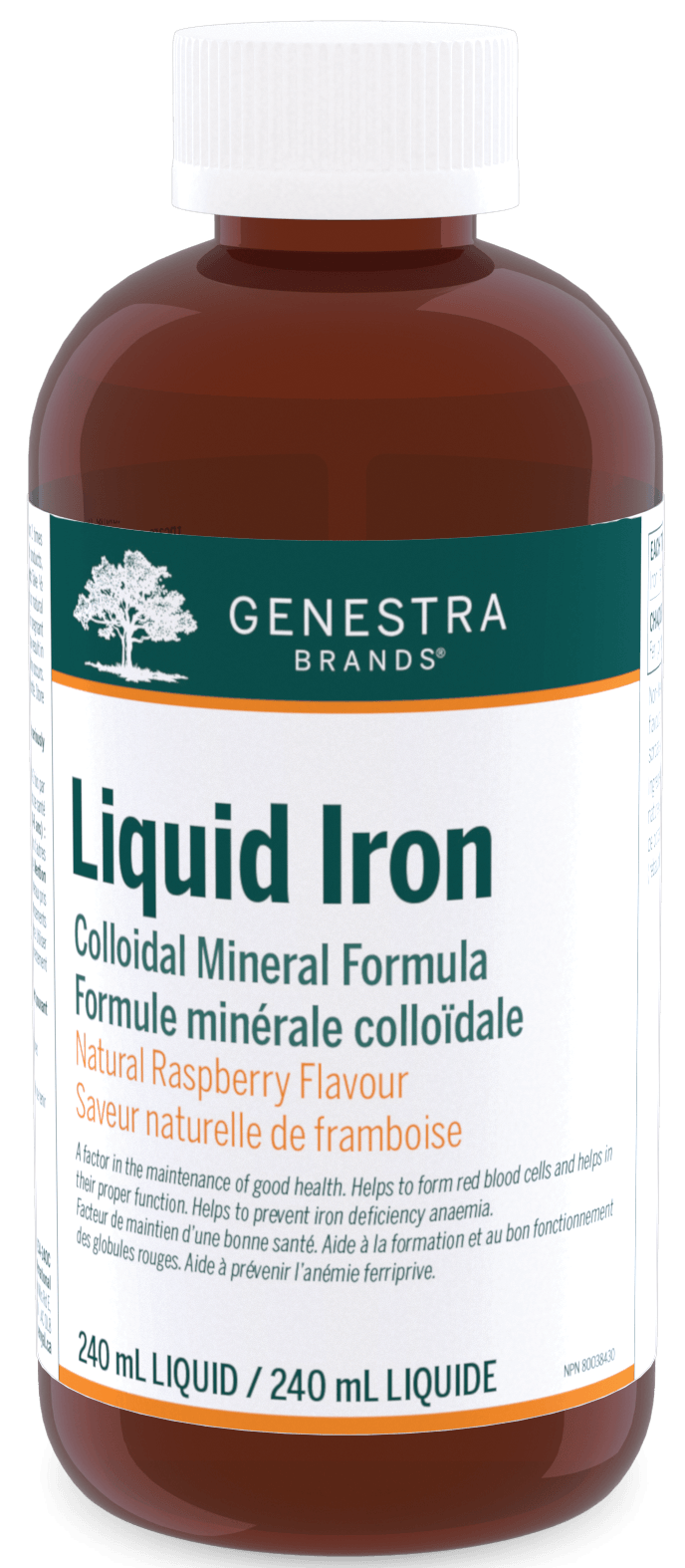 Genestra Liquid Iron Raspberry 240mL - Five Natural