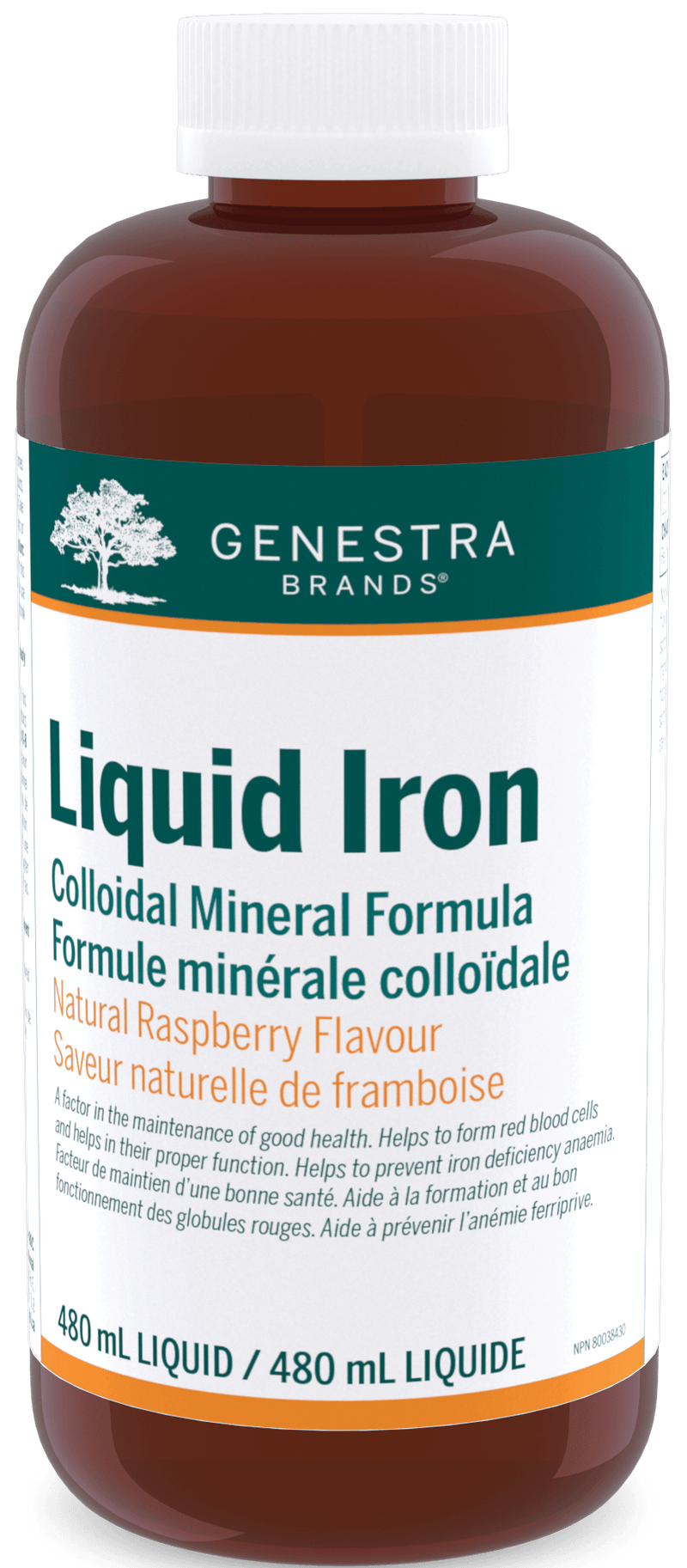 Genestra Liquid Iron Raspberry 480mL - Five Natural