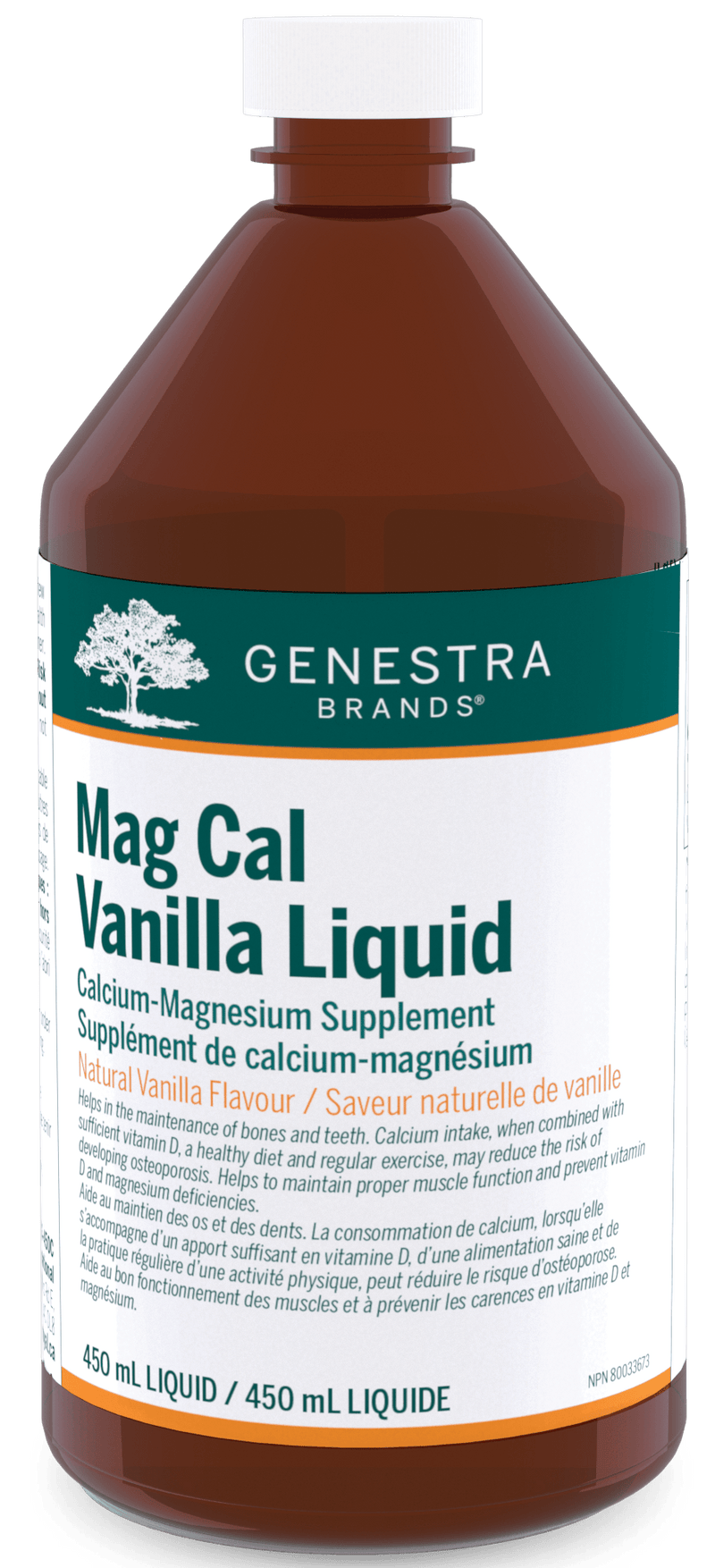 Genestra Mag Cal Vanilla Liquid 450mL - Five Natural