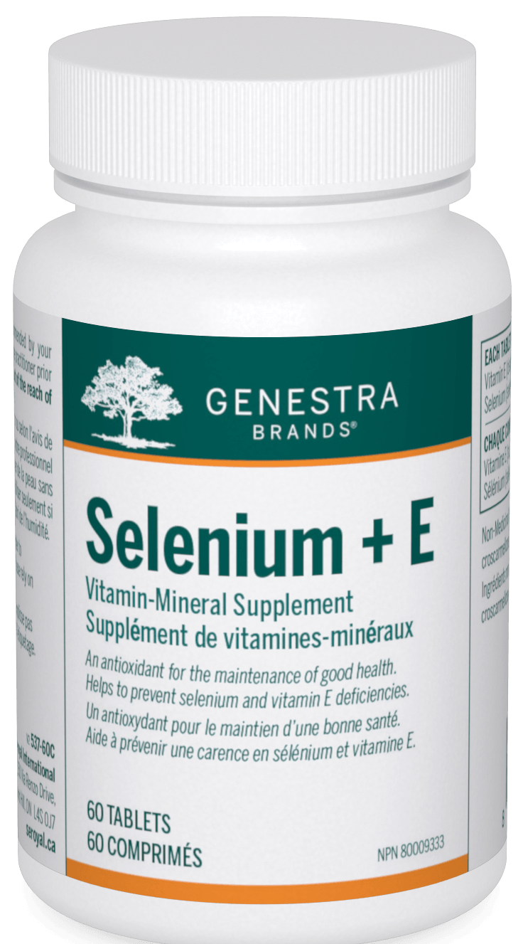 Genestra Selenium+E 60 Tablets - Five Natural