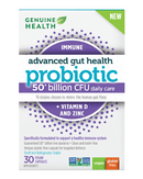 Genuine Health Advanced Gut Health Immune + Vitamin D And Zinc 30 Capsules - Five Natural