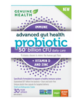Genuine Health Advanced Gut Health Immune + Vitamin D And Zinc 30 Capsules - Five Natural