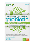 Genuine Health Advanced Gut Health Probiotic 15 Billion CFU 60 Capsules - Five Natural