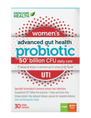 Genuine Health Advanced Gut Health Probiotic Women's Uti 50 Billion CFU 30 Capsules - Five Natural