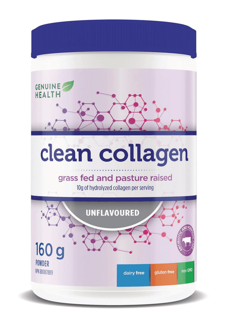 Genuine Health Clean Collagen Bovine Unflavoured 160g - Five Natural