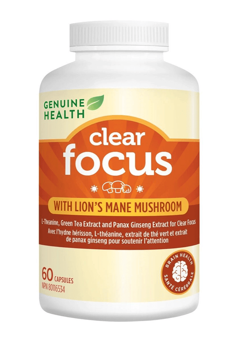 Genuine Health Clear Focus 60 Capsules - Five Natural