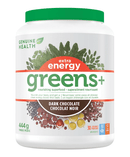 Genuine Health Greens+ Extra Energy Dark Chocolate 30 Servings - Five Natural