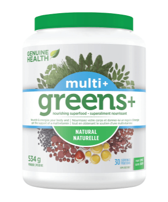 Genuine Health Greens+ Multi+ 30 Servings - Five Natural