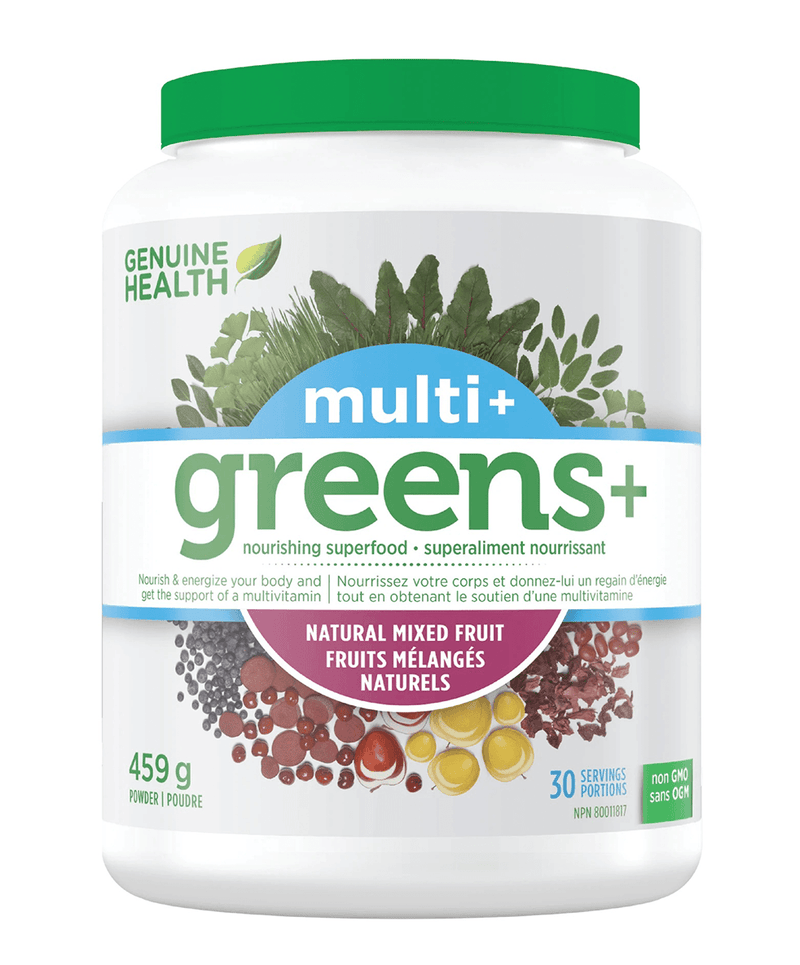 Genuine Health Greens+ Multi+ Mixed Fruit 30 Servings - Five Natural