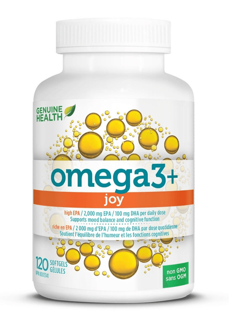 Genuine Health Omega3+ Joy 120 Softgels - Five Natural