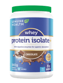 Genuine Health Whey Protein Isolate Chocolate 840g - Five Natural