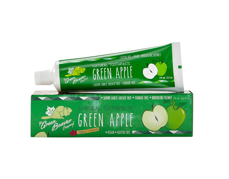 Green Beaver Toothpaste Green Apple 75mL - Five Natural