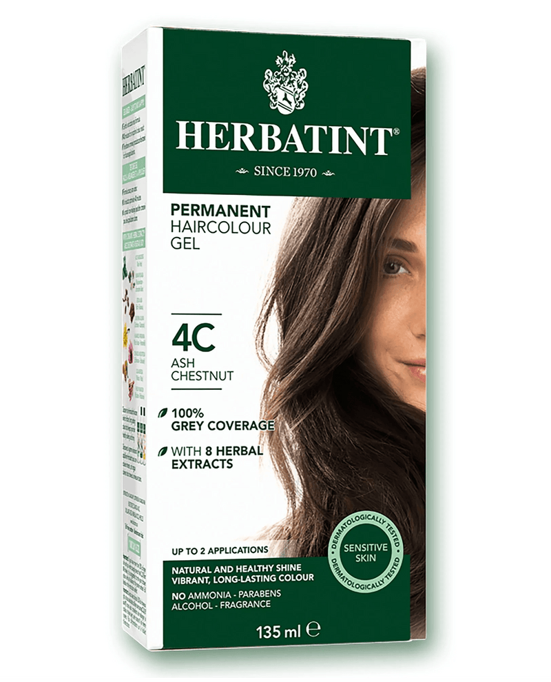 Herbatint C4 Ash Chestnut Permanent Hair Colour 135mL - Five Natural