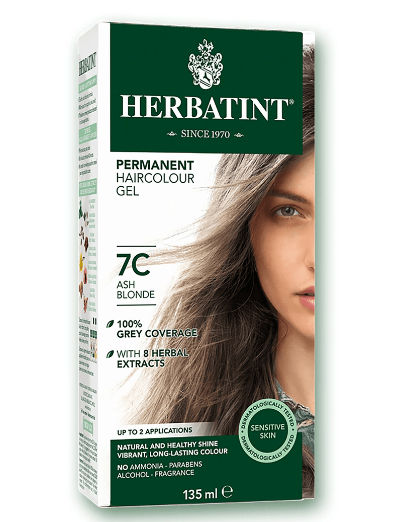 Herbatint C7 Ash Blonde Permanent Hair Colour 135mL - Five Natural