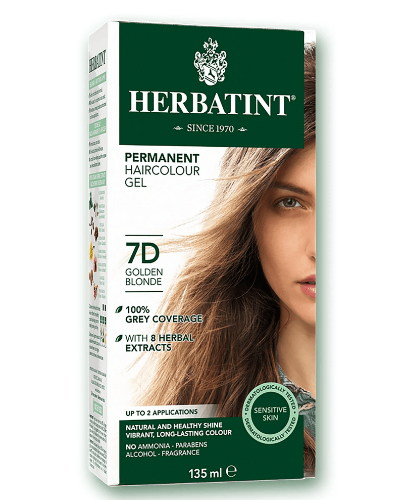 Herbatint D7 Golden Blonde Permanent Hair Colour 135mL - Five Natural