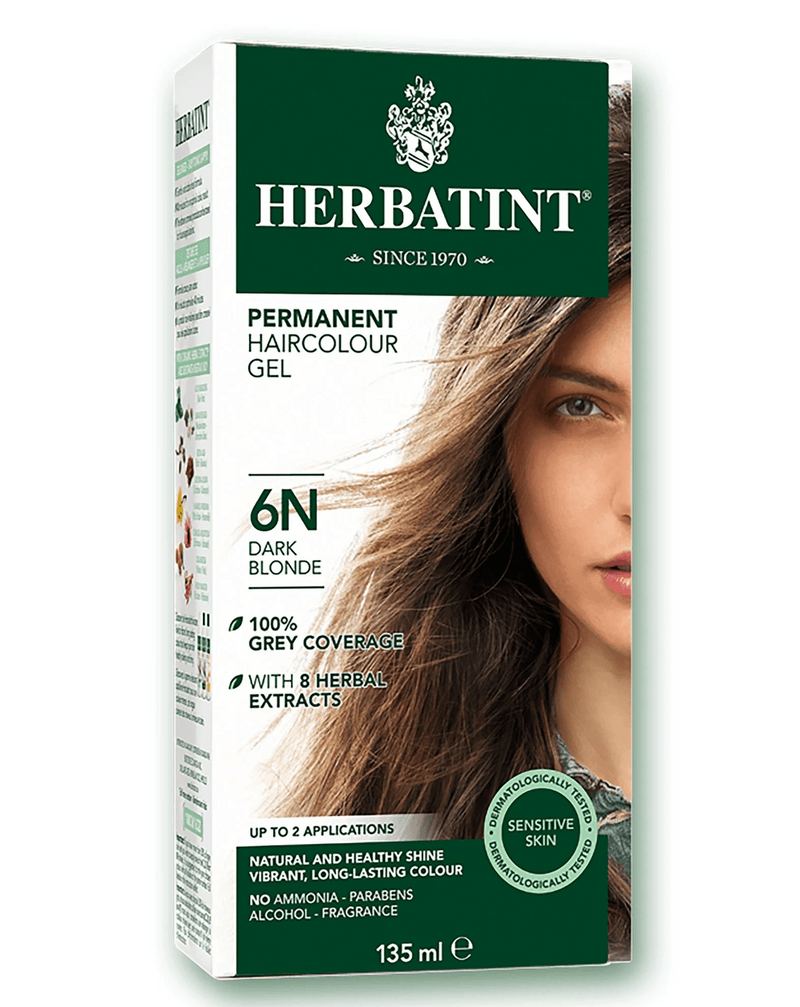 Herbatint N6 Dark Blonde Permanent Hair Colour 135mL - Five Natural