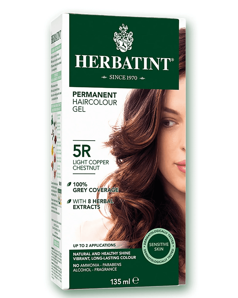 Herbatint R5 Light Copper Chestnut Permanent Hair Colour 135mL - Five Natural