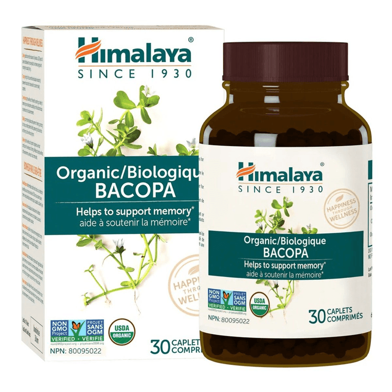 Himalaya Herbs - Bacopa 30 Caplets - Five Natural