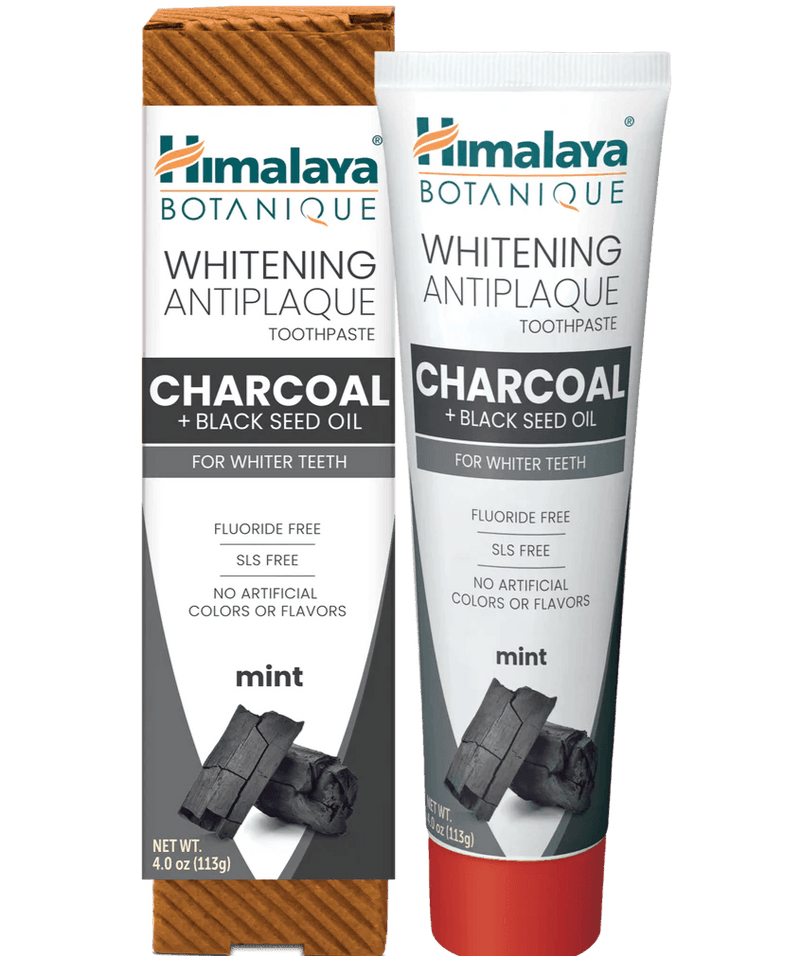 Himalaya Toothpaste - Whitening Mint with Charcoal + Black Seed Oil 113g - Five Natural
