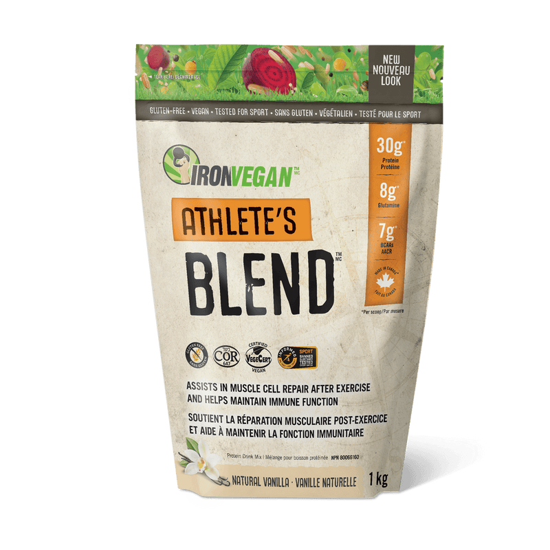 Iron Vegan Athlete's Blend - Vanilla 1kg Powder - Five Natural