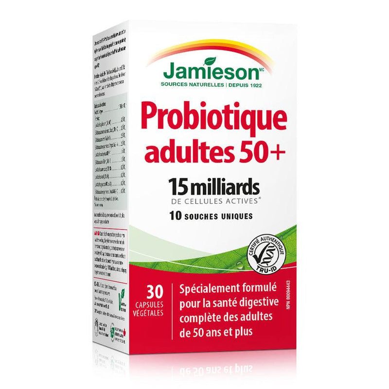 Jamieson Adult 50+ Probiotic 15 Billion 30 Capsules - Five Natural