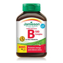Jamieson B Complex 100 Ultra Strength - Timed Release - BONUS SIZE 120 Caplets - Five Natural