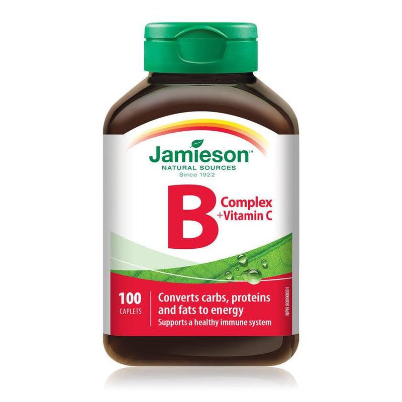 Jamieson B Complex + Vitamin C 100 Caplets - Five Natural