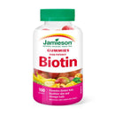 Jamieson Biotin High Potency - Sweet Lemon, Mango Peach, Fruit Punch 100 Gummies - Five Natural