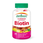 Jamieson Biotin High Potency - Sweet Lemon, Mango Peach, Fruit Punch 100 Gummies - Five Natural
