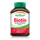 Jamieson Biotin Ultra Strength 10,000 mcg 45 Softgels - Five Natural