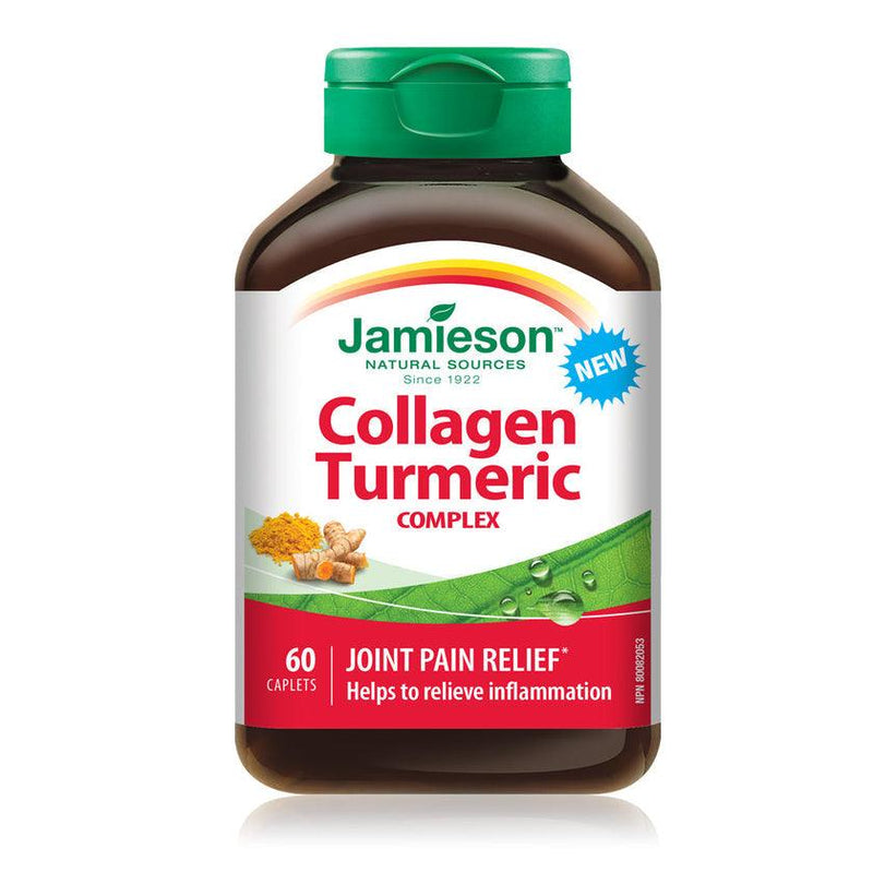 Jamieson Collagen Turmeric Complex 60 Caplets - Five Natural
