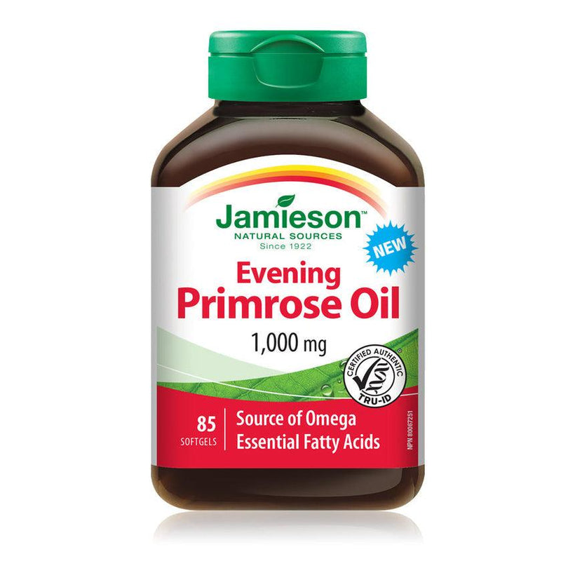 Jamieson Evening Primrose Oil 1,000 mg 85 Softgels - Five Natural