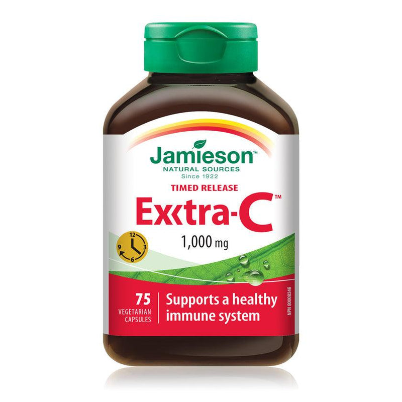 Jamieson Exxtra-C 1,000 mg Timed Release 75 Capsules - Five Natural