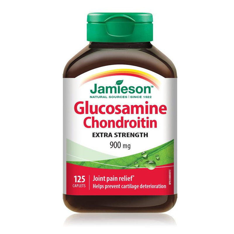 Jamieson Glucosamine Chondroitin Extra Strength 900 mg 125 Caplets - Five Natural