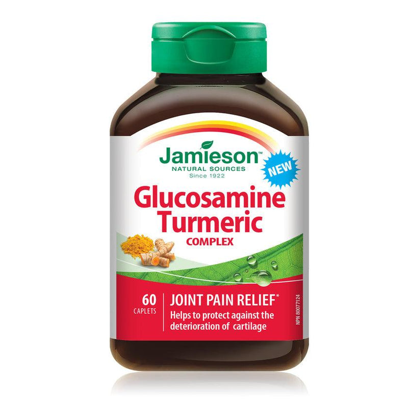 Jamieson Glucosamine Turmeric Complex 60 Caplets - Five Natural