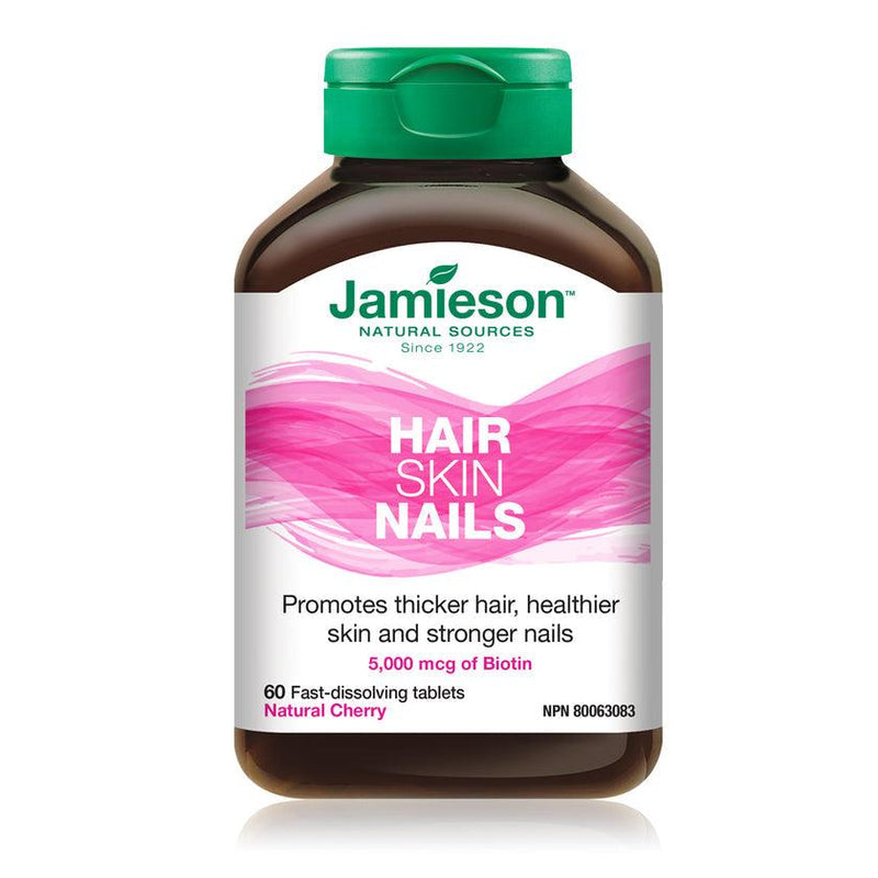 Jamieson Hair Skin Nails - Natural Cherry 60 Tablets - Five Natural
