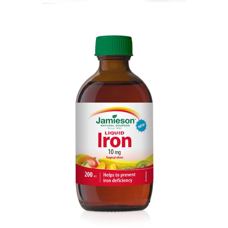 Jamieson Iron Liquid 10 mg - Tropical Citrus 200mL - Five Natural