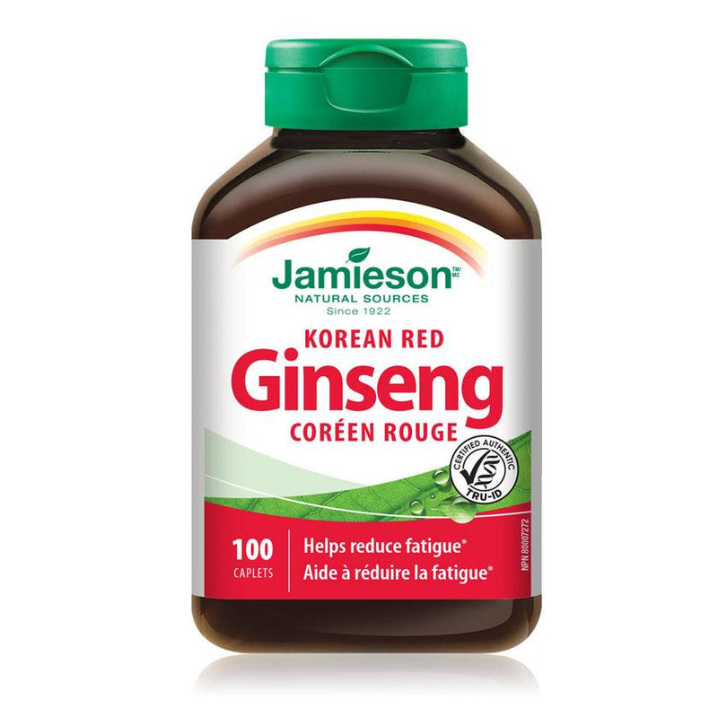 Jamieson Korean Red Ginseng 100 Caplets - Five Natural