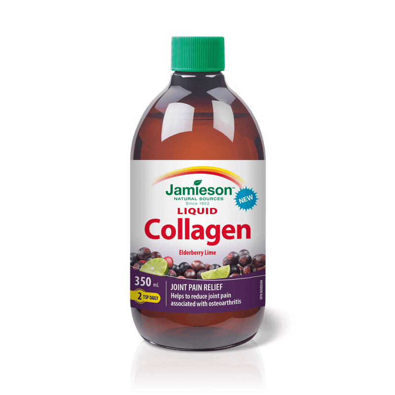 Jamieson Liquid Collagen - Elderberry Lime 350mL - Five Natural