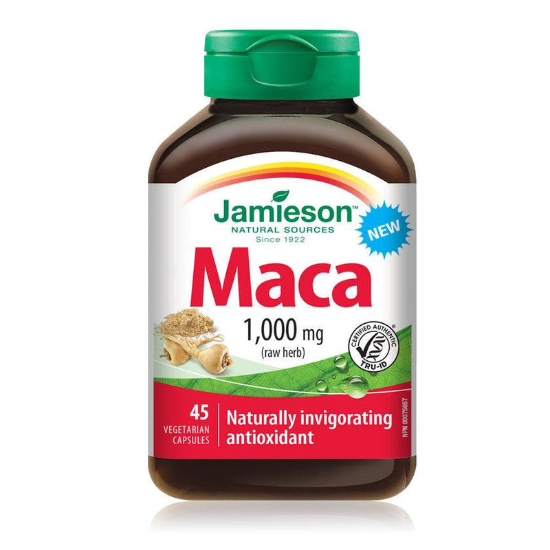 Jamieson Maca 1,000 mg (raw herb) 45 Capsules - Five Natural
