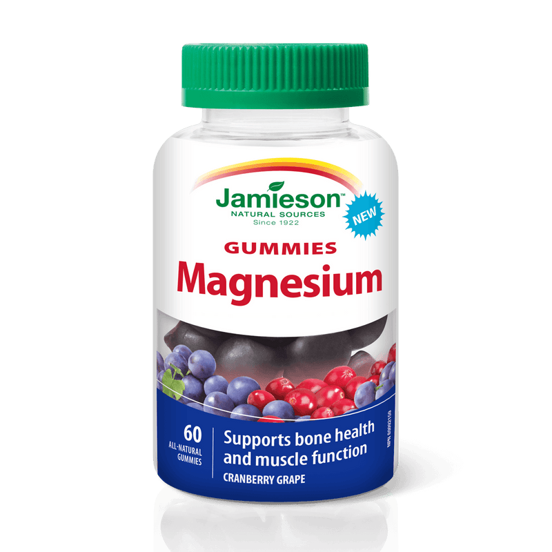 Jamieson Magnesium - Cranberry Grape 60 Gummies - Five Natural