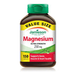 Jamieson Magnesium Ultra Strength 250mg - VALUE SIZE 150 Caplets - Five Natural