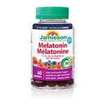 Jamieson Melatonin 5 mg+ Vitamins C, D, Zinc & Elderberry - Mixed Berry 60 Gummies - Five Natural