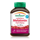 Jamieson Melatonin 5 mg with Tart Cherry 100 mg - Tart Cherry 30 Chewable - Five Natural