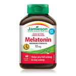Jamieson Melatonin Maximum Strength 10 mg Dual Action Timed Release 60 Caplets - Five Natural