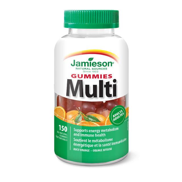 Jamieson Multivitamin for Adults - Juicy Orange 150 Gummies - Five Natural
